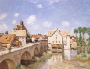Alfred Sisley The Bridge of Moret (mk09) oil on canvas